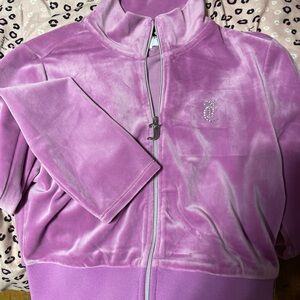 Juicy couture crop top velvet sweater